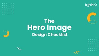 The Hero Image Design Checklist
