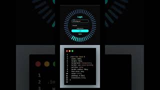 Modern Login UI with Neon Animation + CSS Code Breakdown! #codewithme #codingreels
