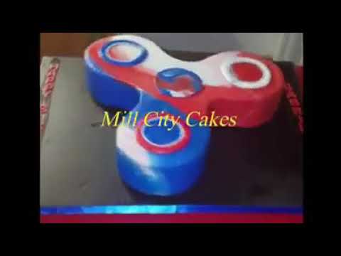 Fidget Spinner Cake