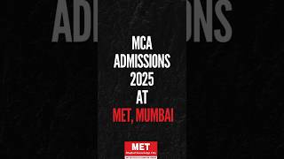 MCA at MET Mumbai | MCA Admissions 2025 | MET ICS
