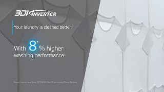 3Di Inverter+: Maximizes Washing Performance | Panasonic SMART Hygiene Washer