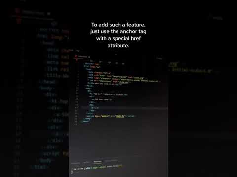 The not so well known HTML anchor href values ✨