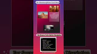 CSS Glass Card Effect 🔥 | Day 22 #shorts
