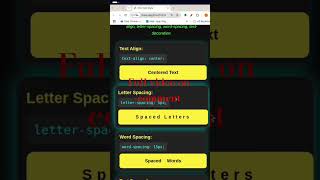 Day 21 - Css text-styling in 30 Sec #mernstack  #viral #virshorts  #webdevelopment #hindi #html #css