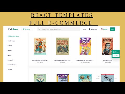 React E-commerce template