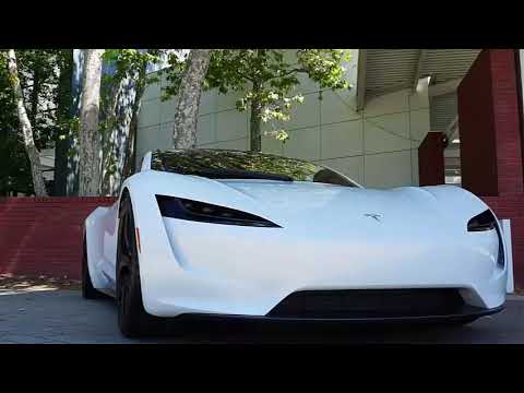 White Tesla Roadster Revealed!