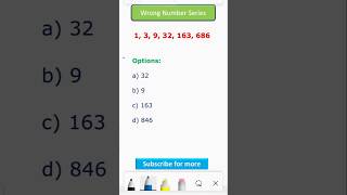 Wrong Number Series|| Number Series Trick #shorts #numberseries #quantitativeaptitude