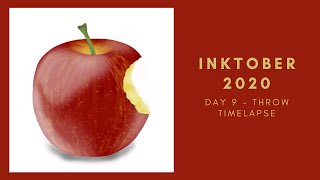 Inktober 2020 | Day 9 - Throw  | Digital Art | Autodesk SketchBook | Note 9