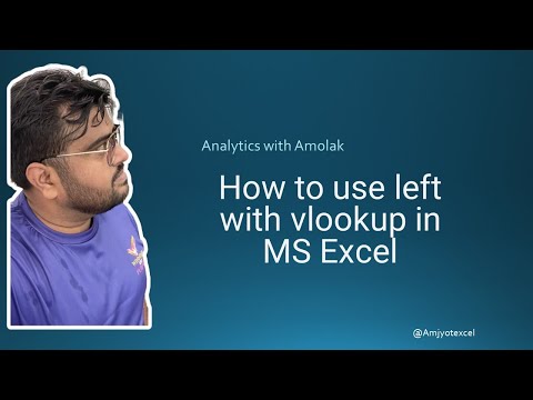 #1 How to use left with vlookup || Excel