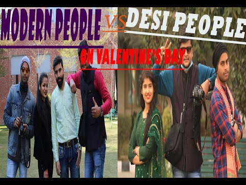 Modern people vs Desi people on Valentine's day | Valentine's Day | 14thfeb | Chandigarh university