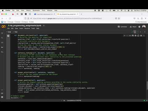 NLP Assignment 4   Programming Screen Recording