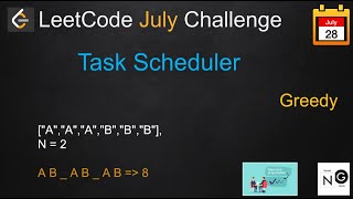 task scheduler | task scheduler leetcode | leetcode 621 | greedy