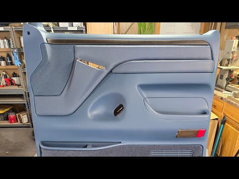 Complete OBS Ford Door Panel Restoration | Leather, Plastic Repair & OEM Color Match