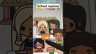 School routine 📚 #tocaboca #asthetic