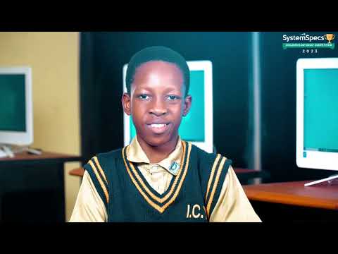 Meet Oluwaseun, Junior Category Winner, 2022 SystemSpecs Children's Day Essay Competition.