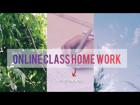 My online class homework routine/How to do your homework fast/productive day in my life / goal Tuber