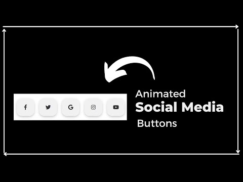 Responsive Social Media Icons Css | Social Media Buttons Html And Css
