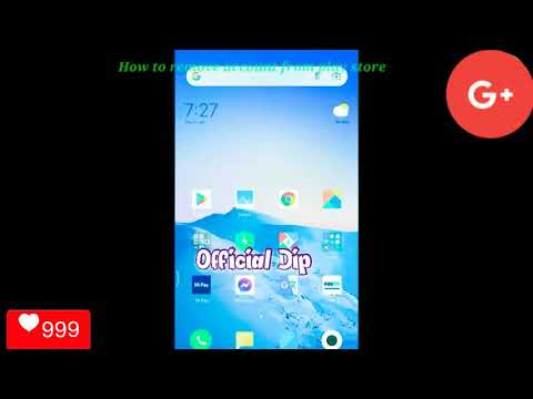 How to remove Google account from play store