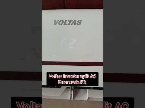 Voltas inverter split AC Error code F2 Voltas split Error code F2 fault #coolingsolutions #aircool