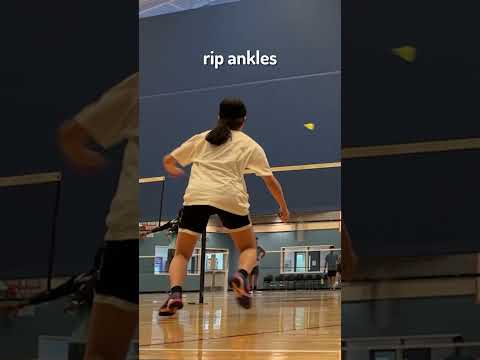 Badminton 1v1 with Brother... #shorts