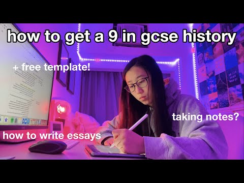 How to get a 9 in GCSE HISTORY 2023 | + FREE TEMPLATE, writing essays, making notes, study tips!