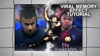 How to do a viral memory effect on After Effects! Viral football tutorial on AE24😍🔥