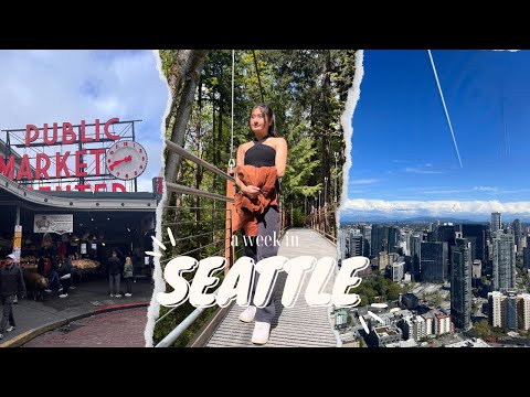 a week in seattle 🏔️☕️ | pike market, first starbucks, mt rainier, bellevue & more!
