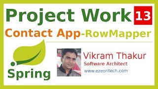 13-Spring MVC - Project Work - RowMapper Object (Contact App) - By eZeon