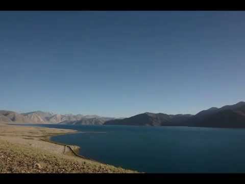 Timelapse video during sunrise at Pangong