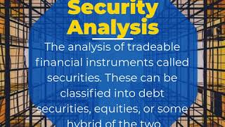 Security Analysis - Super Stocks Market Concepts