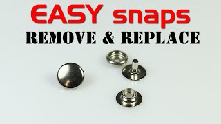 How To Remove & Replace Snap Fasteners