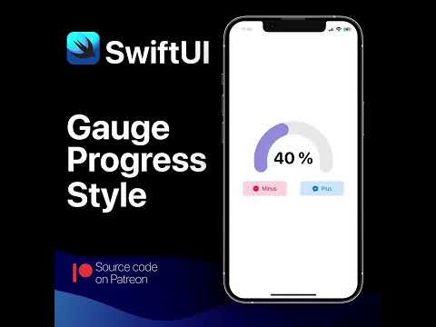 SwiftUI - Gauge progress style | Progress View