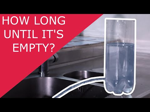 Draining a Tank of Fluid | First Order Differential Equation example | Fluid Mechanics