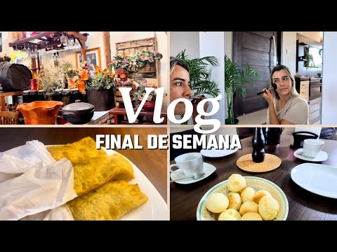 VLOG FINAL DE SEMANA | restaurante | noite do pastel | supermercado