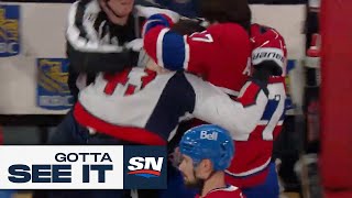 GOTTA SEE IT: Tom Wilson And Josh Anderson Fight On Capitals Bench