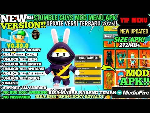 Stumble Guys Mod APK (2025) | Unlimited Gems, Skins & Mod Menu Download Free