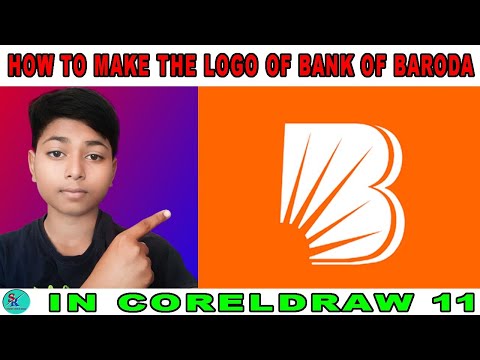 Making logo of the bank of baroda in #coreldraw #viralvideo
