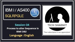 Process to alter sequence  in ibmi db2 | SQLRPGLE | ibmi training | sqlrpgle as400 | db2 |