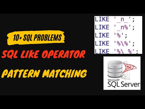 10 + SQL Questions ON Pattern Matching | LIKE Operator | SQL Interview Questions | #sql