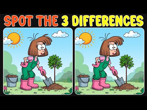 🧩🧠Spot the 3 Differences : Train Your Brain (A Bit Tricky)#47