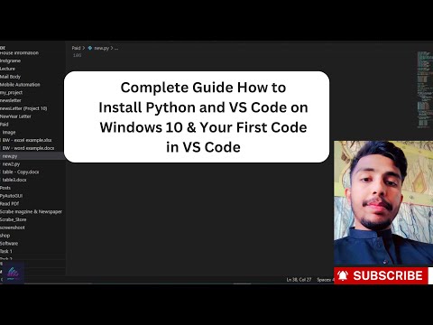 Complete Guide How to Install Python and VS Code on Windows 10  Your First Code in VS Code