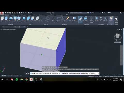 Union in AutoCAD 2020