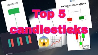 TOP 5 CANDLESTICK patterns 📈📈  | #stockmarket #candelstickpattern
