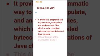 Class-File API (08) #java22