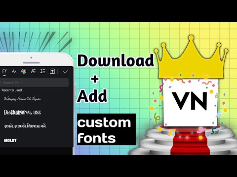 VN app me custom fonts kaise add kare | vn app tutorial