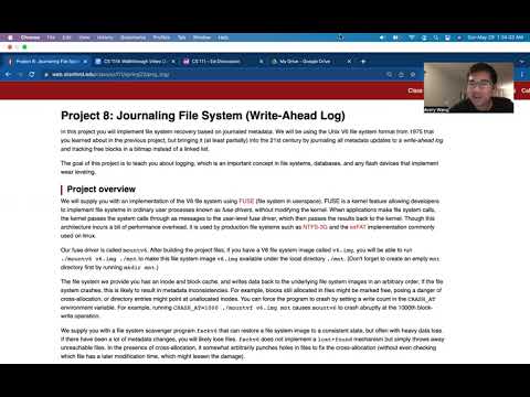 CS 111A: Project 8 (Journaling File System) Walkthrough