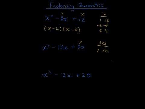 Factorising Quadratics into two brackets pt3 #gcsemath #maths #mathematics #algebra #quadratics
