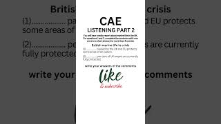 C1 Certificate Advanced English (CAE) Listening Practice 2024 - Part 2 #cae #caexams #learnenglish