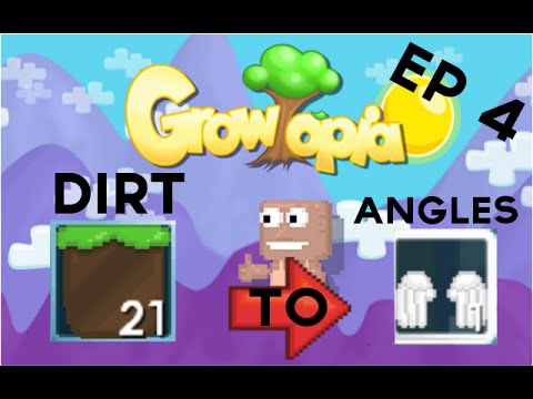Growtopia | Dirt to angels #4 | Building a help break.