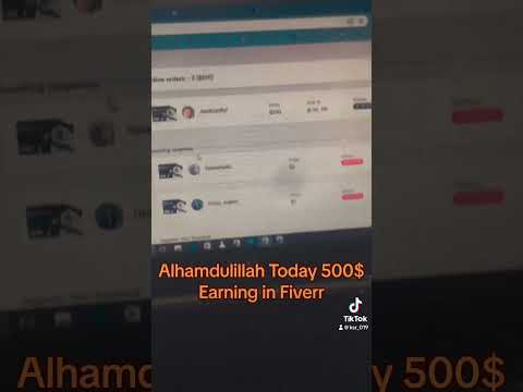 Alhamdullilah today 500$ Earn in Fiverr #onlineearning #prokashifsaeed #Fiverr #shorts #earning